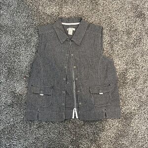 Chic Black and White Checkered Women's Tank Top